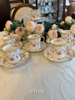 Royal crown derby coffee cups and saucers x 6