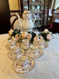 Royal crown derby coffee cups and saucers x 6