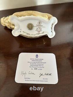 Royal crown derby hippopotamus Signed Limited edition