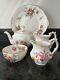 Royal Crown Derby Posies Small Tea Pot, Jugs, Bowl & Cake Plate Vgc