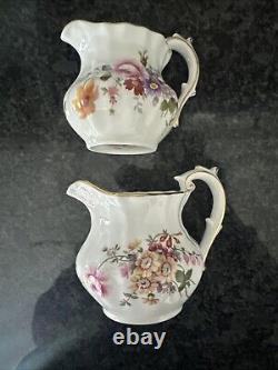 Royal crown derby posies Small Tea Pot, Jugs, Bowl & Cake Plate VGC