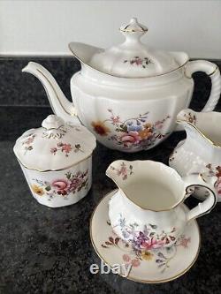 Royal crown derby posies X Large Tea Pot, Jugs, Jam Pot & Plate UNUSED