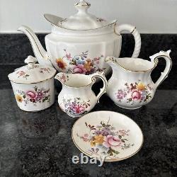 Royal crown derby posies X Large Tea Pot, Jugs, Jam Pot & Plate UNUSED