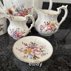 Royal crown derby posies X Large Tea Pot, Jugs, Jam Pot & Plate UNUSED