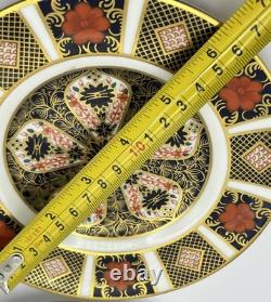 Set of 4 x Royal Crown Derby Old Imari Pattern 1128 Bone China Tea / Side Plates