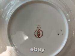 Set of 6 Royal Crown Derby Imari Traditional 2451 Dinner Plates 27 Cm