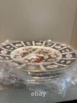 Set of 6 Royal Crown Derby Imari Traditional 2451 Dinner Plates 27 Cm