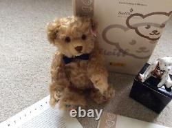 Steiff Bear Royal Crown Derby Teddy Set Limited Edition Mint Boxed New