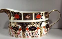 Superb Royal Crown Derby 1128 Sauce Boat First Quality'As-New' Condition