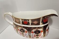 Superb Royal Crown Derby 1128 Sauce Boat First Quality'As-New' Condition