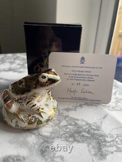 The Royal Crown Derby Porcelain Co. Ltd'Old Imari Frog' RARE No 37/4500