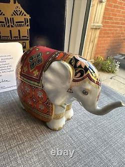 The Royal Crown Derby The Mulberry Hall Baby Elephant Paperweight Rare