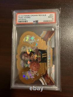 Trae Young 2018-19 Panini Crown Royale #/99 PSA 9 MINT ROOKIE RC HAWKS #81 SP