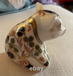 Two Royal Crown Derby Pigs With Stoppers, Ornaments, exc Condition