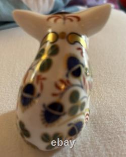 Two Royal Crown Derby Pigs With Stoppers, Ornaments, exc Condition
