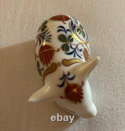 Two Royal Crown Derby Pigs With Stoppers, Ornaments, exc Condition
