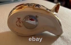 Two Royal Crown Derby Pigs With Stoppers, Ornaments, exc Condition