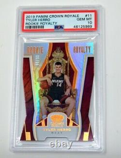 Tyler Herro 2019-20 Crown Royale Rookie Royalty Diecut Psa 10 Gem Mint /99 Pop 1