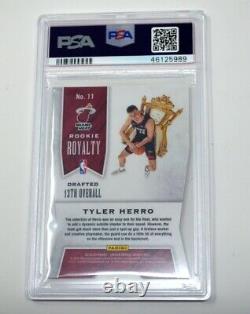 Tyler Herro 2019-20 Crown Royale Rookie Royalty Diecut Psa 10 Gem Mint /99 Pop 1