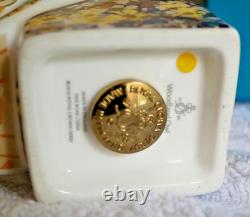 VERY RARE ROYAL CROWN DERBY WOODLAND OWL PAPERWEIGHT GOLD STOPPER 1st QTY BXD
