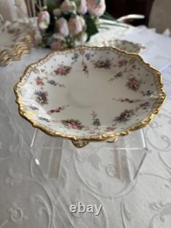 Very Rare Royal Crown Derby Antoinette footed Tazza Dish