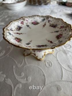 Very Rare Royal Crown Derby Antoinette footed Tazza Dish