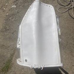 Vintage Miller Golf Bags RC Cola Royal Crown Leather White Red Made in USA New