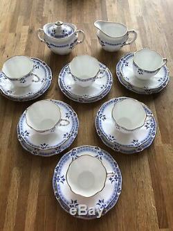 Vintage Rare Royal Crown Derbygrenville 1984 Cabinet Tea Set With Tea Pot