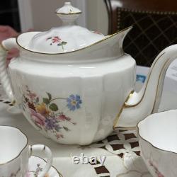 Vintage Royal Crown Derby Derby Posies New Tea/ Coffee Set 30 Pieces England