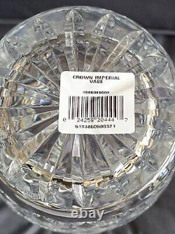 Vintage Waterford Crown Imperial Cut Glass Crystal Vase 8 High c/w Certificate