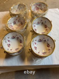 Vintage collectible Royal Crown Derby Royal Antoinette 134 pc Dinner Set for 12