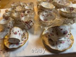 Vintage collectible Royal Crown Derby Royal Antoinette 134 pc Dinner Set for 12