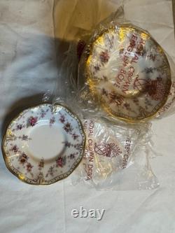 Vintage collectible Royal Crown Derby Royal Antoinette 134 pc Dinner Set for 12