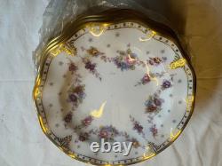 Vintage collectible Royal Crown Derby Royal Antoinette 134 pc Dinner Set for 12