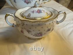Vintage collectible Royal Crown Derby Royal Antoinette 134 pc Dinner Set for 12