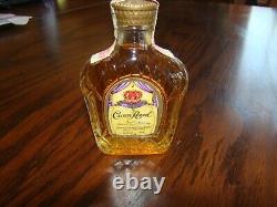 Vtg COLLECTOR BOTTLE OF SEAGRAMS CROWN ROYAL. Miniature Sealed Glass Bottle New