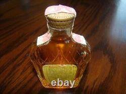 Vtg COLLECTOR BOTTLE OF SEAGRAMS CROWN ROYAL. Miniature Sealed Glass Bottle New